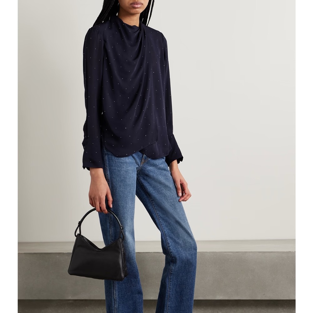 NWT A.L.C Luna Silk Top